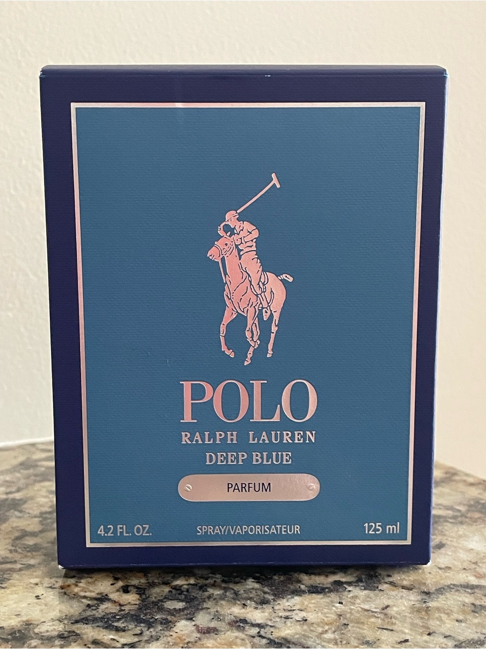 Polo Ralph Lauren Deep Blue Parfum Box. 4.2oz / 125 ml.           Box Only.